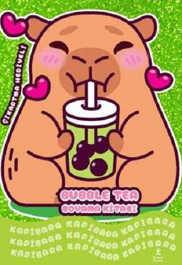 KAPİBARA BUBBLE TEA BOYAMA KİTABI