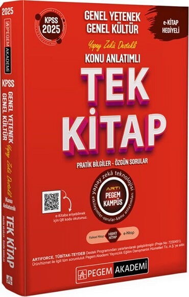 KPSS GENEL YETENEK GENEL KÜLTÜR KONU TEK KİTAP2025