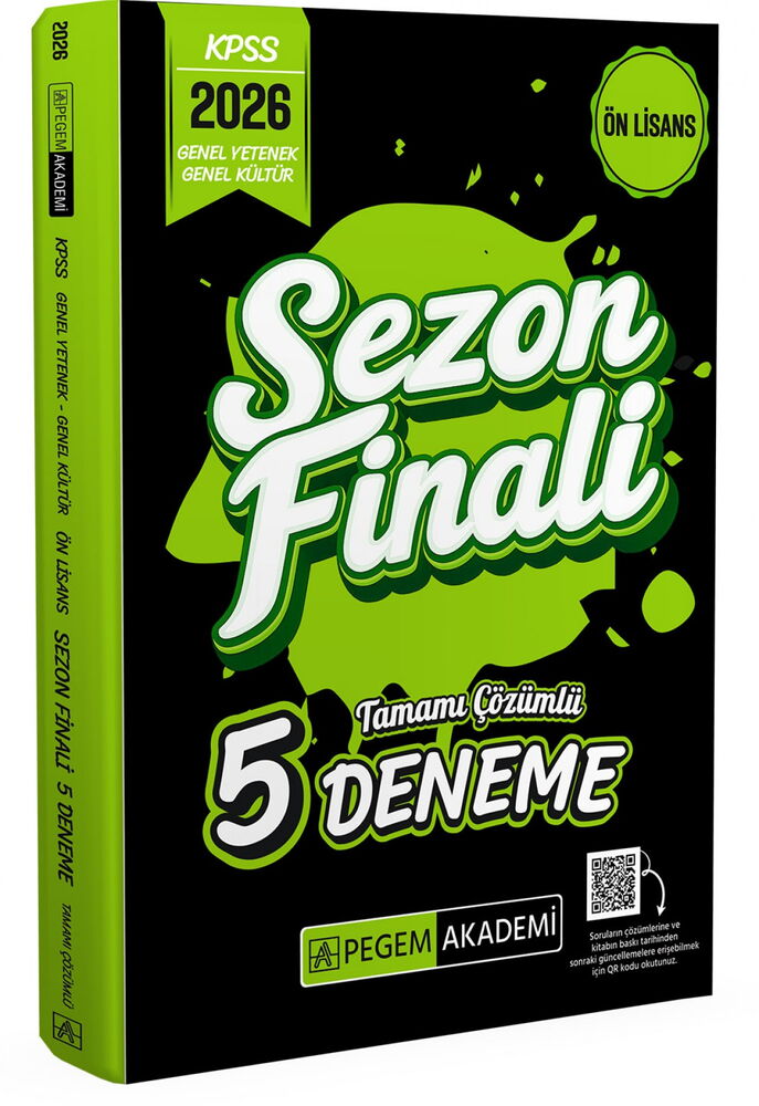KPSS ÖN LİSANS GY GK SEZON FİNALİ 5 DENEME