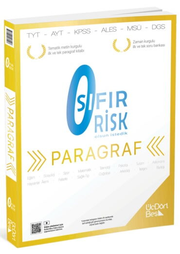YKS TYT AYT PARAGRAF SIFIR RİSK SORU
