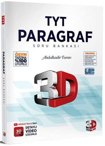 YKS TYT PARAGRAF SORU BANKASI