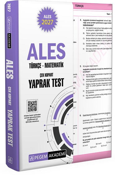 ALES TÜRKÇE MATEMATİK ÇEK KOPART YAPRAK TEST