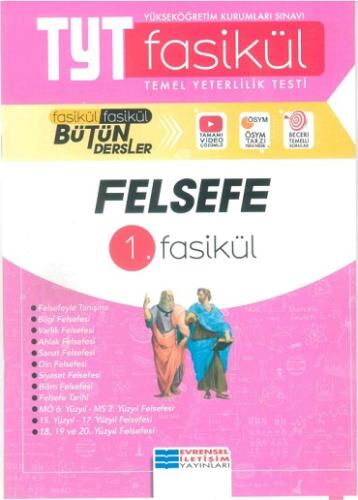 TYT FELSEFE KONU ÖZT. SORU FASİKÜLÜ 1.FASİKÜL