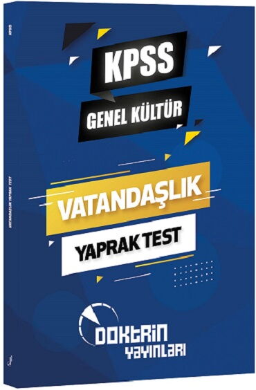 KPSS VATANDAŞLIK GENEL KÜLTÜR YAPRAK TEST