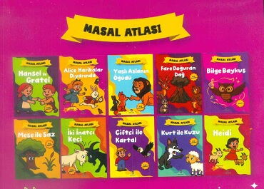 MASAL ATLASI HİKAYE 10 KİTAP 1.SINIF BÜYÜK BOY