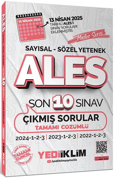 ALES SAYISAL SÖZEL 10 SINAV ÇIKMIŞ SORULAR 2026