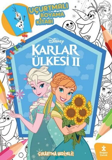 DİSNEY KARLAR ÜLKESİ UÇURTMALI BOYAMA KİTABI