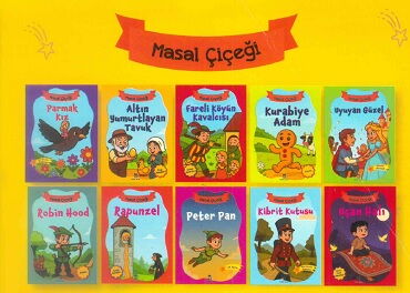 MASAL ÇİÇEĞİ HİKAYE 10 KİTAP 1.SINIF BÜYÜK BOY