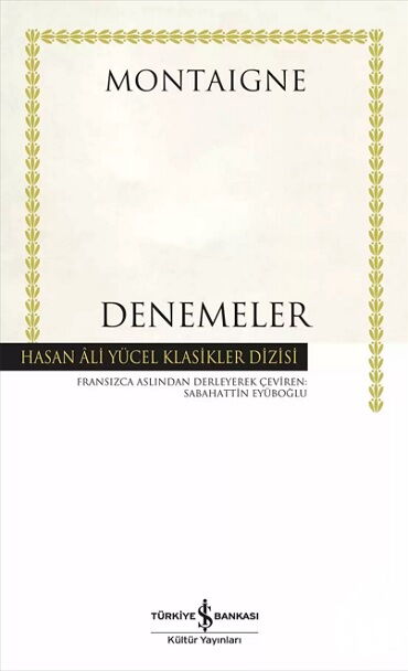 DENEMELER MONTAİGNE KARTON KAPAK