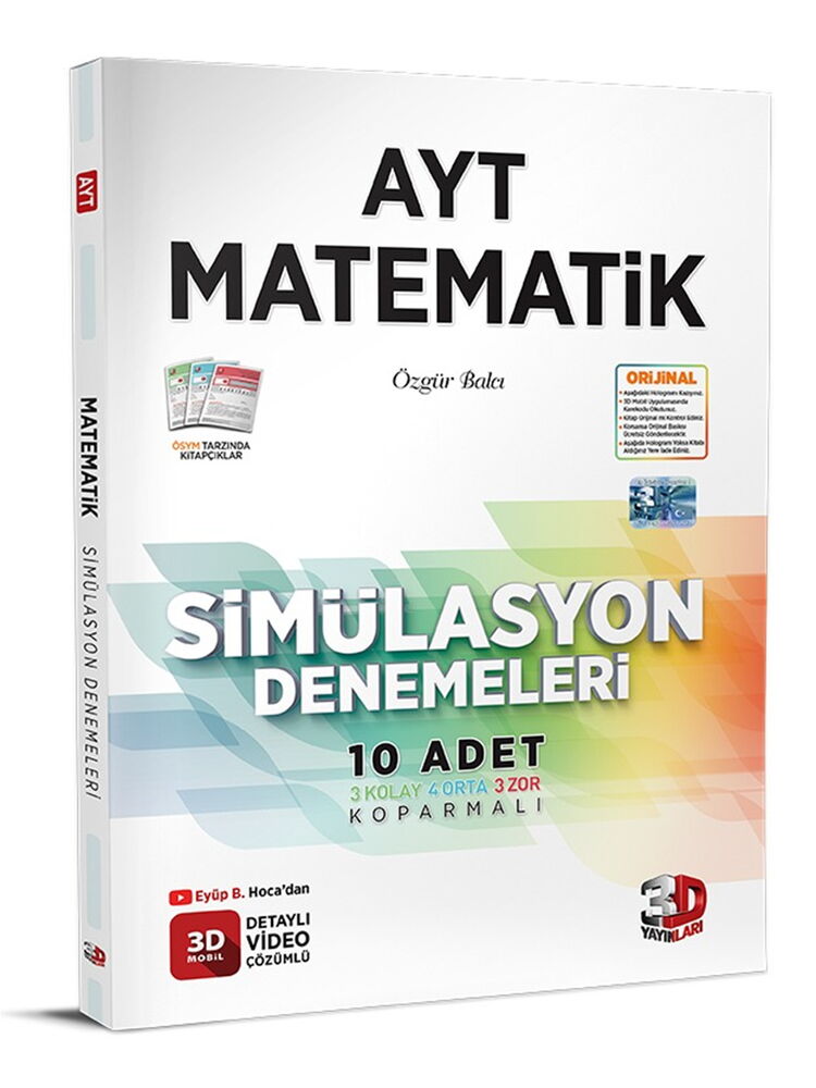 YKS AYT MATEMATİK SİMÜLASYON DENEMELERİ