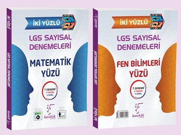8.SINIF LGS SAYISAL İKİ YÜZLÜ DENEMELERİ 