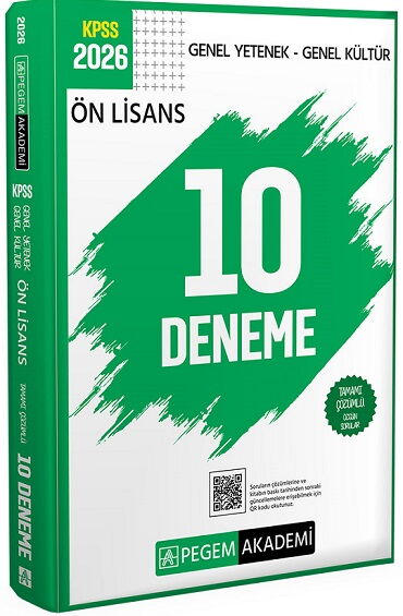 KPSS GENEL YETENEK GENEL KÜLTÜR ÖNLİSANS 10 DENEME