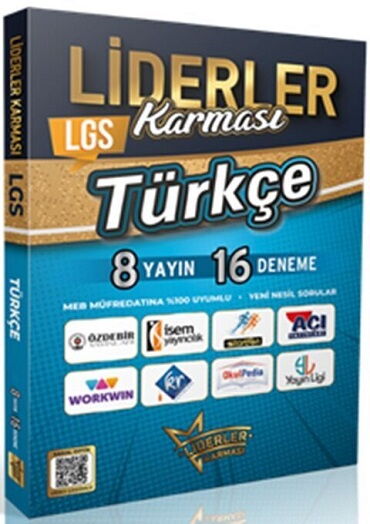 8.SINIF LGS LİDERLER KARMA. TÜRKÇE 8 YAYIN 16 DEN.