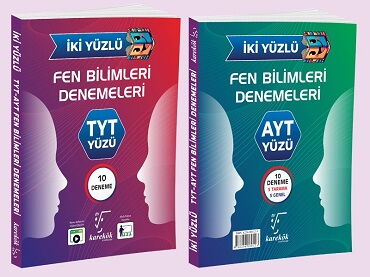 YKS TYT AYT FEN BİLİMLERİ İKİ YÜZLÜ DENEMELERİ