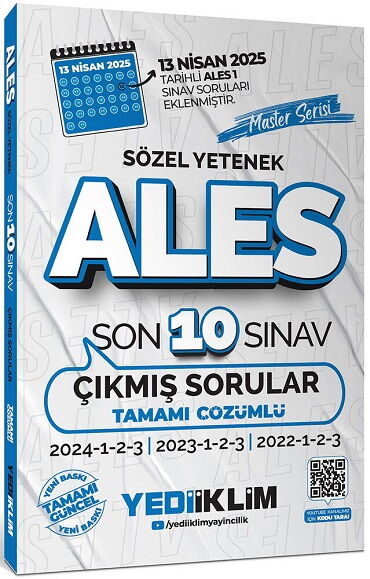 ALES SÖZEL YETENEK 10 SINAV ÇIKMIŞ SORULAR 2026