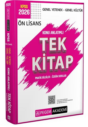 KPSS GENEL YETENEK GENEL KÜLTÜR ÖN LİSANS KONU TEK