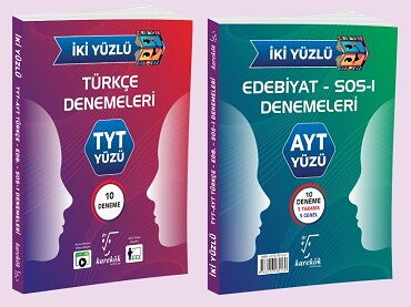 YKS TYT AYT TÜRKÇE EDEBİYAT İKİ YÜZLÜ DENEMELERİ