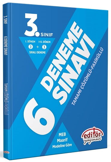 3.SINIF 3+3 FASİKÜL 6 DENEME