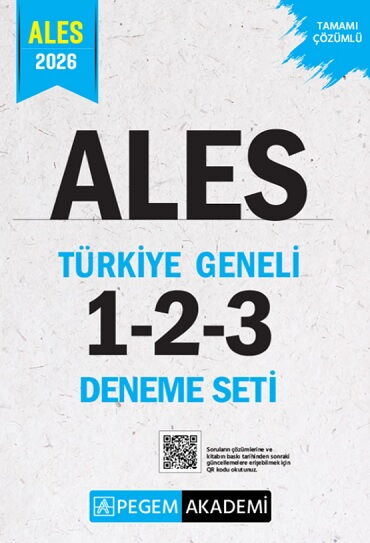 ALES TÜRKİYE GENELİ 3 LÜ ÇÖZÜMLÜ DENEME SETİ
