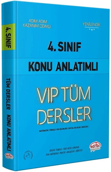 4.SINIF TÜM DERSLER KONU ANLATIMLI MAVİ KİTAP