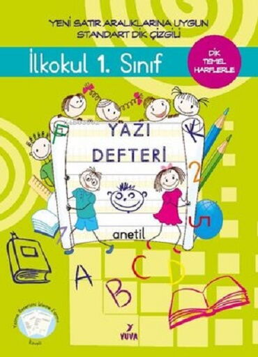 1.SINIF YAZI DEFTERİ DİK ÇİZGİLİ BÜYÜK BOY YEŞİL