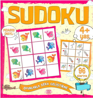 ÇOCUKLAR İÇİN SUDOKU ÇIKARTMALI 4+ YAŞ