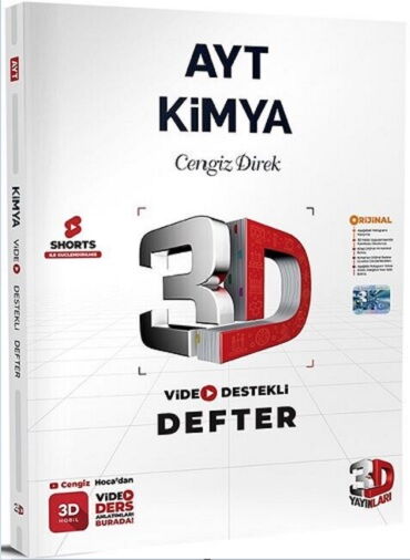 YKS AYT KİMYA VİDEO DESTEKLİ DEFTER