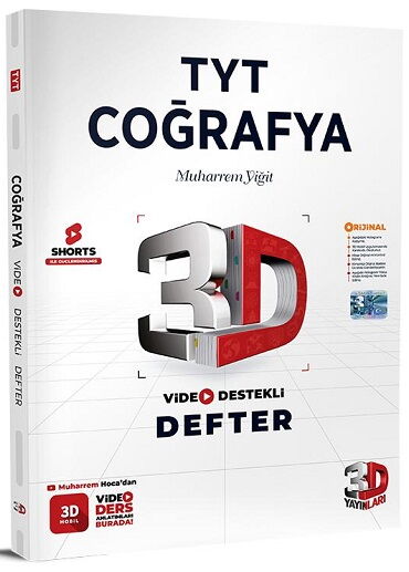 YKS TYT COĞRAFYA VİDEO DESTEKLİ DEFTER