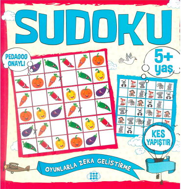 ÇOCUKLAR İÇİN SUDOKU KES YAPIŞTIR 5+ YAŞ