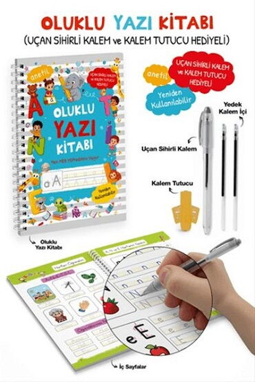 OLUKLU YAZI KİTABI ANETİL UÇAN SİHİRLİ KALEM VE KA