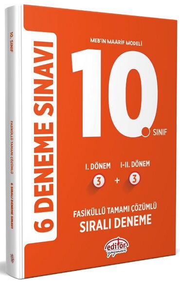 10.SINIF 6 FASİKÜL DENEME 3+3