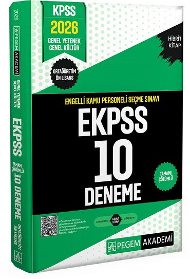 E KPSS 10 DENEME ORTAÖĞRETİM ÖNLİSANS