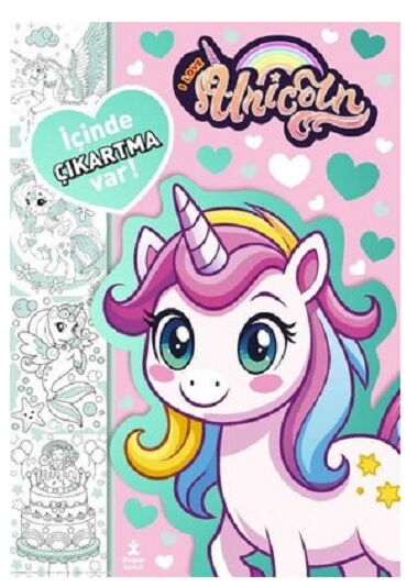 I LOVE UNİCORN EN SEVDİĞİM RENK BOYAMA