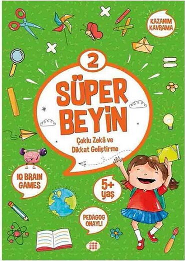 SÜPER BEYİN 2 5+YAŞ ÇOKLU ZEKA VE DİKKAT GELİŞTİRM