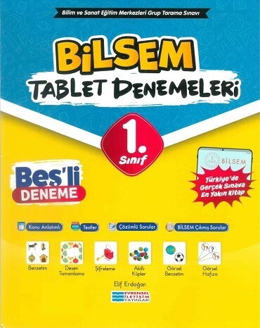 1.SINIF BİLSEM TABLET 5 Lİ DENEME 