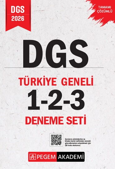 DGS TÜRKİYE GENELİ 3 LÜ ÇÖZÜMLÜ DENEME SETİ