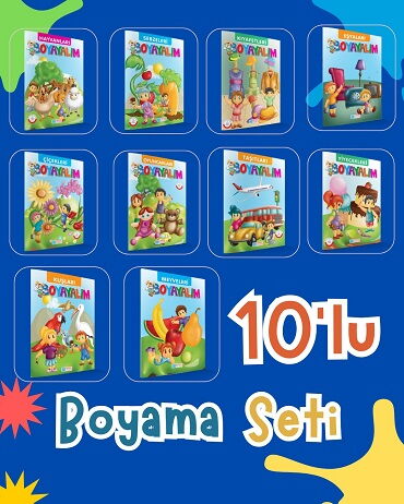İNCE BOYAMA 10 KİTAP
