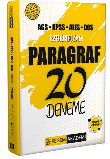 KPSS ALES DGS EZBERBOZAN PARAGRAF 20 DENEME
