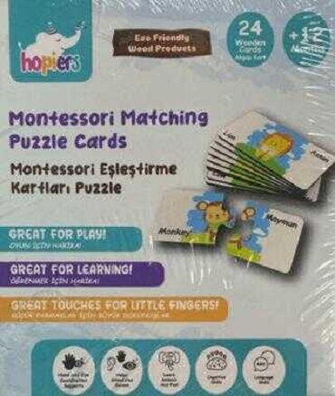 MONTESSORİ EŞLEŞTİRME KARTLARI PUZZLE