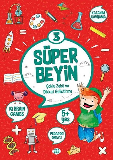 SÜPER BEYİN 3 5+YAŞ ÇOKLU ZEKA VE DİKKAT GELİŞTİRM