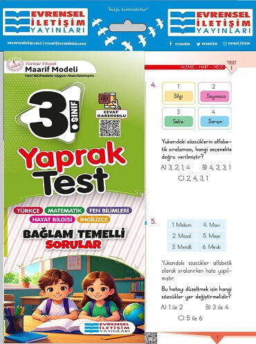 3.SINIF TÜM DERSLER YAPRAK TEST