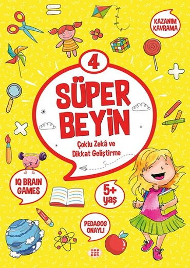 SÜPER BEYİN 4 5+YAŞ ÇOKLU ZEKA VE DİKKAT GELİŞTİRM