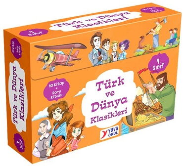TÜRK VE DÜNYA KLASİKLERİ 4. SINIF 10 KİTAP+SORU 