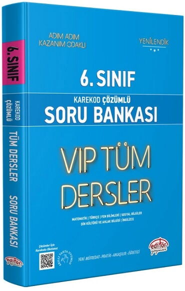 6.SINIF TÜM DERSLER SORU BANKASI MAVİ KİTAP