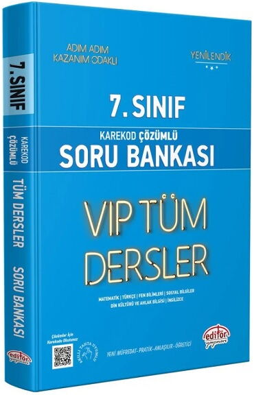 7.SINIF TÜM DERSLER SORU BANKASI MAVİ KİTAP