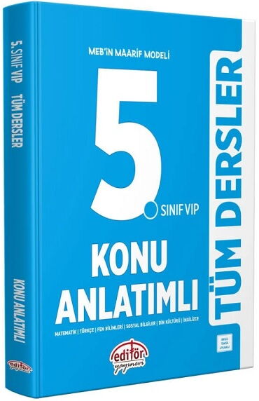 5.SINIF TÜM DERSLER KONU ANLATIMLI MAVİ KİTAP