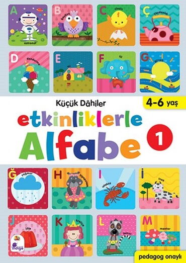 KÜÇÜK DAHİLER ETKİNLİKLERLE ALFABE 1      4-6 YAŞ