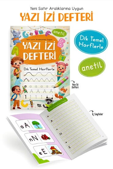 YAZI İZİ DEFTERİ KÜÇÜK BOY ANETİL