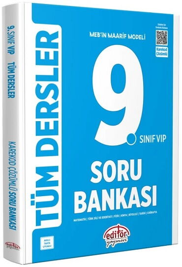 9.SINIF TÜM DERSLER SORU BANKASI MAARİF MAVİ 