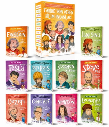 TARİHE YÖN VEREN  BİLİM İNSANLARI KUTULU 10 KİTAP